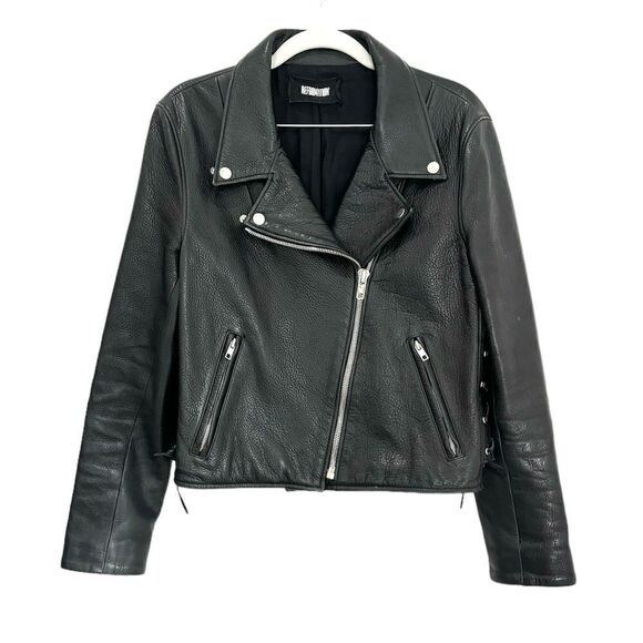 Reformation Leather Biker Moto Jacket - Picture 1 of 6